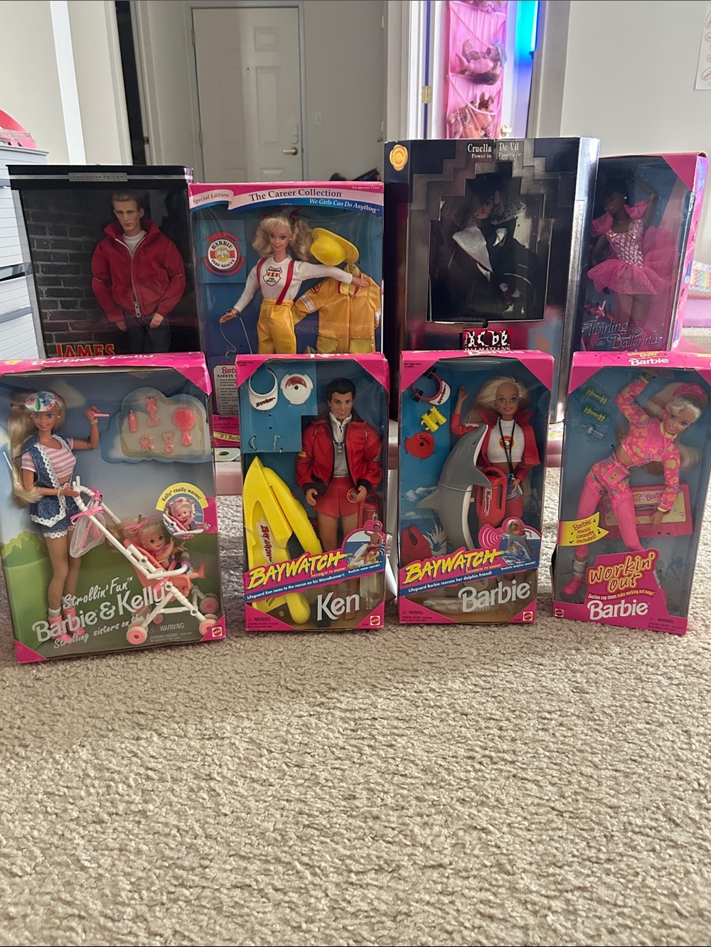 Multiple Mattel Barbie Dolls Never Opened and Kept in Boxes from 90’s
